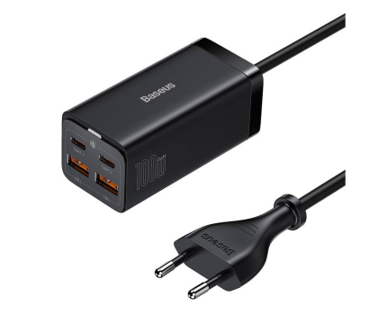 Ładowarka i akumulator BASEUS Ładowarka sieciowa GaN3 Pro 2x USB-C 2x USB-A 100W CCGP000101